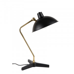 Lampa birou neagra din fier 52 cm Devi Black Dutchbone