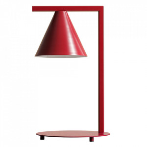 Lampa birou rosie din metal 40 cm Form Quiet Object