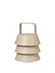 Lampa portabila crem din metal 22 cm Luver Ferm Living