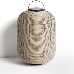 Lampa portabila pentru exterior gri din metal 55 cm Saranella Kave Home