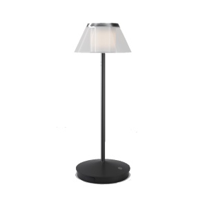 Lampa portabila pentru exterior neagra din metal Aura Maytoni