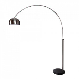 Lampadar ajustabil argintiu din marmura 170-210 cm Big Bow The Home Collection