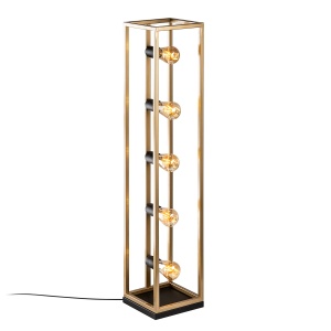 Lampadar auriu din metal cu 5 becuri 102 cm Kafes The Home Collection