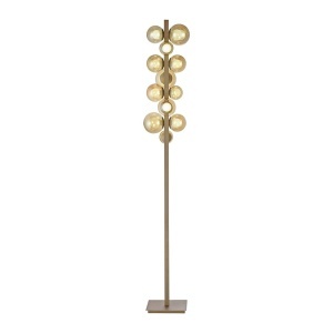 Lampadar maro din metal cu 12 LED-uri 160 cm Pure Zuma Line
