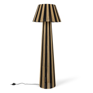 Lampadar maro/negru din metal 149 cm Stripe it up Bold Monkey
