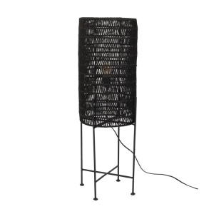 Lampadar negru din fibre naturale 95 cm Kari Dutchbone