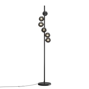 Lampadar negru din metal cu 6 becuri 150 cm Dallas Maytoni