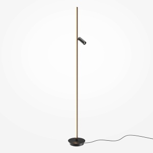 Lampadar negru din metal cu LED 155 cm Thin Maytoni