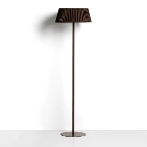 Lampadar solar pentru exterior maro din metal 160 cm Aldet Kave Home