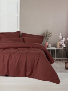 Lenjerie pat rosie din fibre Craft Double The Home Collection
