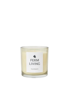 Lumanare parfumata cu suport crem din sticla 10 cm Vitto Ferm Living