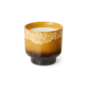 Lumanare parfumata cu suport multicolor din ceramica 10 cm 70s ceramics Valencia HKliving