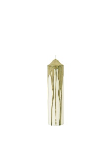 Lumanare verde oliv din fibre naturale 20 cm Dryp Ferm Living