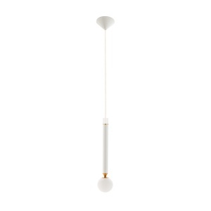 Lustra alba/aurie din metal Mic Thai Natura