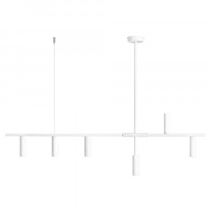 Lustra alba din metal cu 6 becuri Trevo Quiet Object