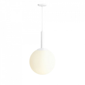 Lustra alba din sticla cu 3 becuri Bosso Grande Quiet Object