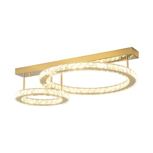 Lustra aurie din metal cu 2 LED-uri Girona Zuma Line