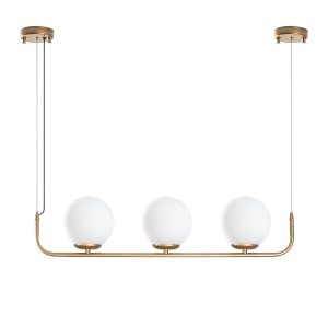 Lustra aurie din metal cu 3 becuri Faruk The Home Collection