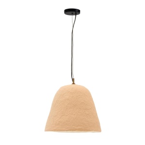 Lustra bej din hartie Lisora Large Kave Home
