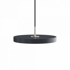 Lustra gri antracit/argintie din plexiglas si otel Asteria Mini Umage