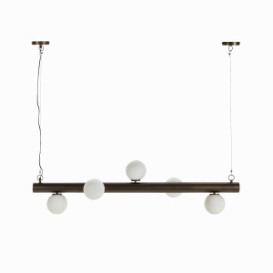 Lustra maro alama/alba din metal Ashford Thai Natura