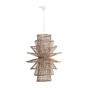 Lustra maro din fibre naturale Valiena Vical Home