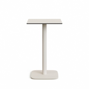 Masa bar exterior alba din metal 60x60 cm Dina Kave Home