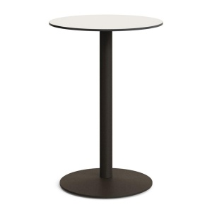 Masa bar exterior alba/verde din metal 70 cm Esilda Kave Home