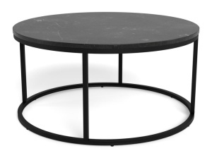 Masa de cafea din metal negru 80 cm Spiro Quiet Object