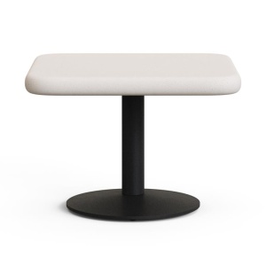 Masa de cafea exterior alba/neagra din ciment 70x70 cm Esilda Kave Home