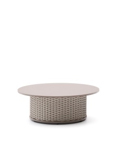 Masa de cafea exterior grej din metal 99 cm Sedalis Kave Home