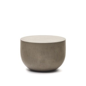 Masa de cafea exterior gri din ciment 60 cm Garbet Kave Home