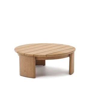 Masa de cafea exterior maro din lemn 90 cm Xoriguer Kave Home