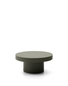 Masa de cafea exterior verde din ciment 66 cm Aiguablava Kave Home