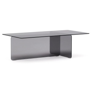 Masa de cafea gri din sticla 60x120 cm Zaren Kave Home