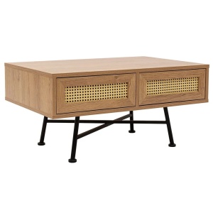 Masa de cafea maro din metal 60x90 cm Nala The Home Collection