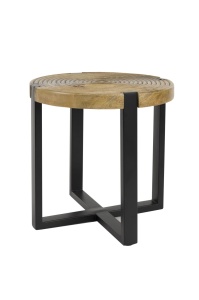 Masa de cafea maro/neagra din lemn 40 cm Buz Quiet Object