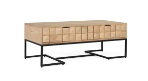Masa de cafea maro/neagra din lemn 60x120 cm Vertex Giner y Colomer