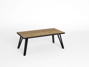 Masa de cafea maro/neagra din metal 60x120 cm Sindi The Home Collection