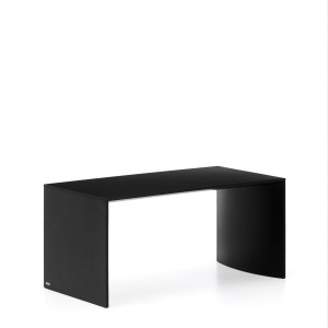 Masa de cafea neagra din lemn 45x90 cm Litto Oak Kave Home