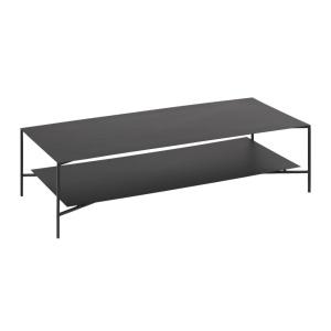 Masa de cafea neagra din metal 60x140 cm Azisi Kave Home