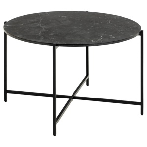 Masa de cafea neagra din metal 70 cm Lamoine Actona Company