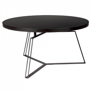 Masa de cafea neagra din metal 70 cm Zaira Bizzotto