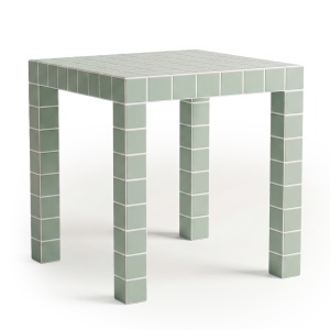 Masa de cafea verde deschis 45x45 cm Mosaico Quiet Object