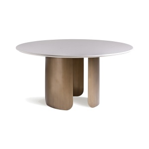 Masa dining alba/maro din ceramica 150 cm Vimperk Vical Home