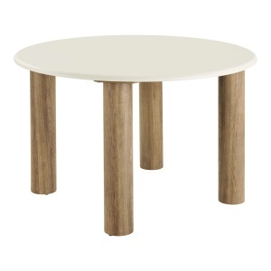 Masa dining din ciment bej 120 cm Fondi House Nordic