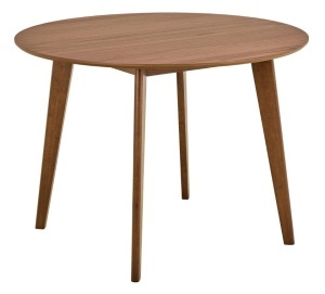 Masa dining din lemn maro inchis 105 cm Roxby Quiet Object