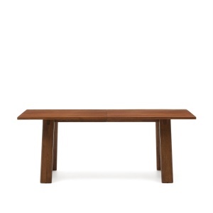 Masa dining extensibila maro inchis din lemn 95x200(250) cm Arlen Kave Home