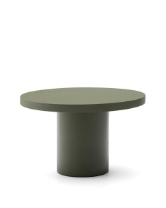 Masa dining exterior verde din ciment 120 cm Aiguablava Kave Home