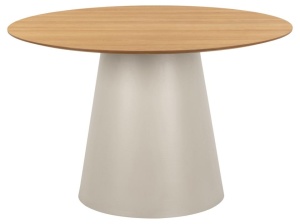 Masa dining gri/maro din metal 120 cm Soli Actona Company